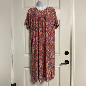 T17- IRENE l Colorful Tropical Printed House Dress